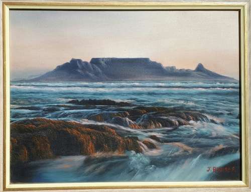 Original oil painting by J. BURGER