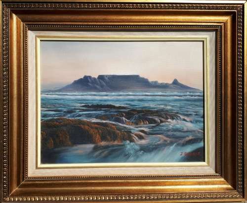 Original oil painting by J. BURGER