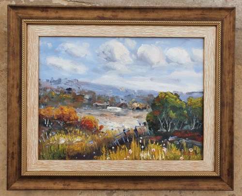 Original oil painting by T. BILL