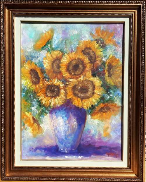 Original oil painting by ESTELLE BUYS