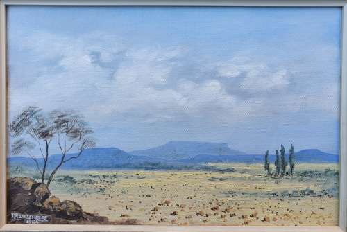 Original oil painting by D.R. LIEBENBERG