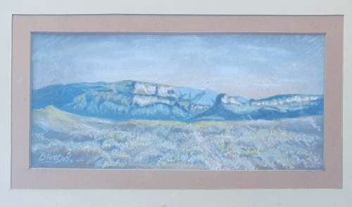 Original pastel painting by W. BRAND