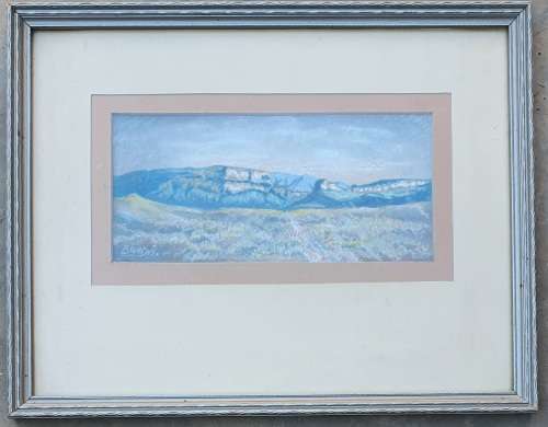 Original pastel painting by W. BRAND