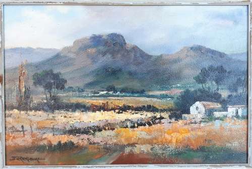 Original oil painting by JOHANN VAN RENSBURG