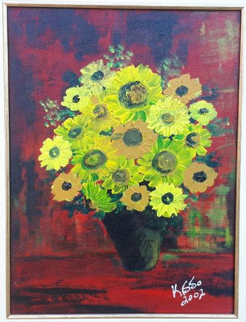 Original oil painting by KISSO