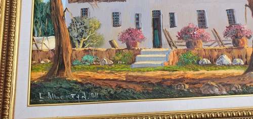 Original oil painting by LESLIE ALBERTYN