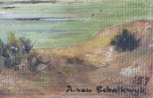 Original oil painting by A.A. VAN SCHALKWYK