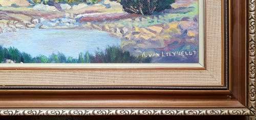 Original oil painting by A VAN LELYVELDT