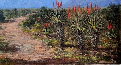 Original oil painting by ARTHUR KLEU
