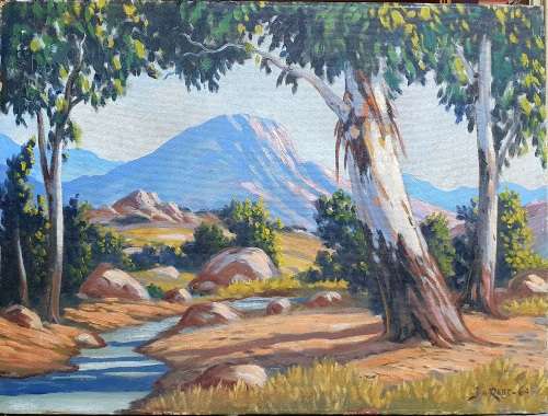 Original oil painting by J.H. RABE