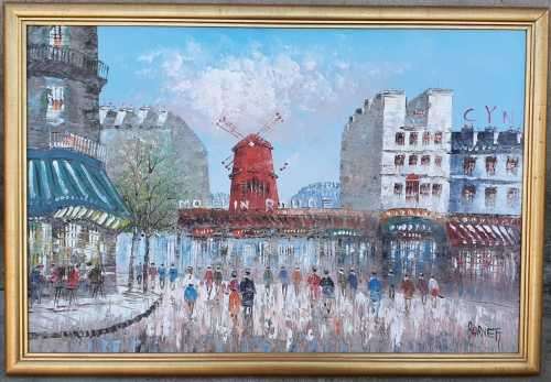 Original oill painting by BURNETT
