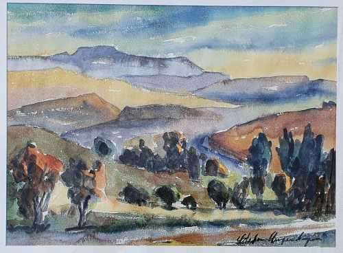 Original watercolour painting by STEFAN AMPENBERGER