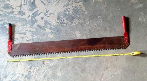 Vintage two man crosscut pull saw - 1,05m