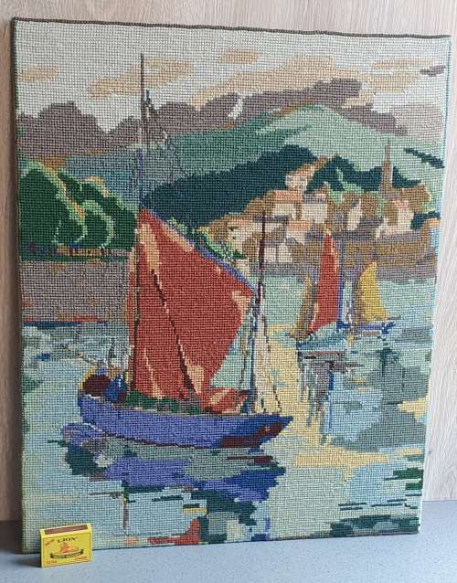 Tapestry of a boat as per photo