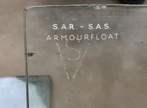 Original vintage SAR railway window glass panels with logo as per photos
