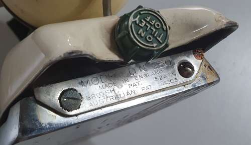 Vintage TILLEY model D.N. 250 domestic Iron - made in England with users manual as per photos