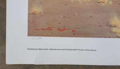 Limited addition print 47/2000 - MARTIN KOCH - Watergat Shingwidzi