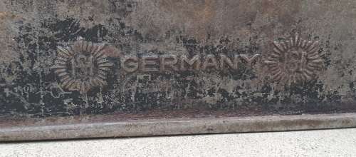 Vintage miners tin launch box - Germany, as per photo