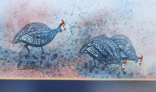 Original water colour painting by E. DU TOIT as per photo
