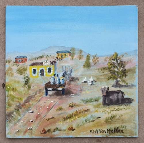 Original oil painting by ALET VON MOLTKE as per photo