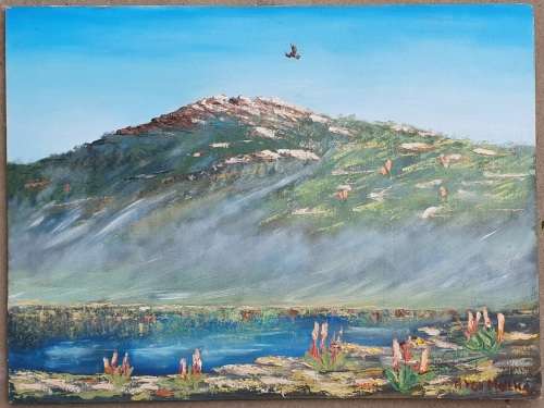 Original oil painting by ALET VON MOLTKE as per photo