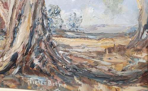 Original oil painting by PIETER BOTHA as per photo