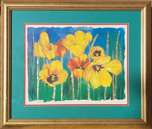 Framed limited addition print by HETTIE SAAIMAN