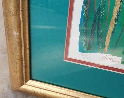 Framed limited addition print by HETTIE SAAIMAN