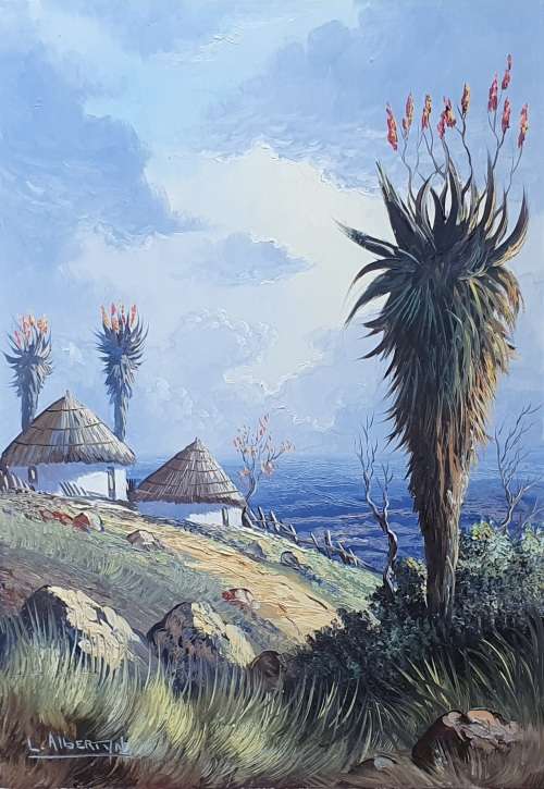 Original oil painting by LESLIE ALBERTYN