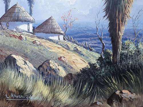 Original oil painting by LESLIE ALBERTYN