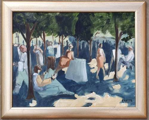 Original framed oil painting by F.KOTZE as per photo