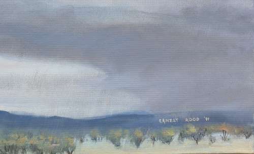 Original oil painting of an Aerospatiale SA 330 PUMA by Ernest Rood