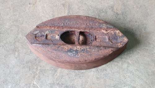 Vintage cast iron, changeable coal stove clothing Iron component made in SZECHOSLOVAKIA