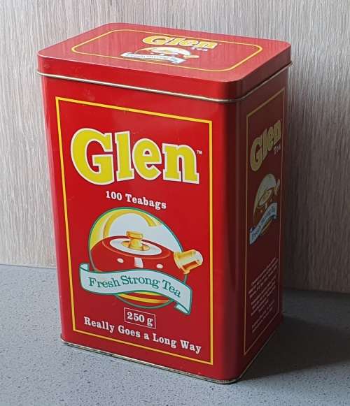 GLEN tea tin as per photos