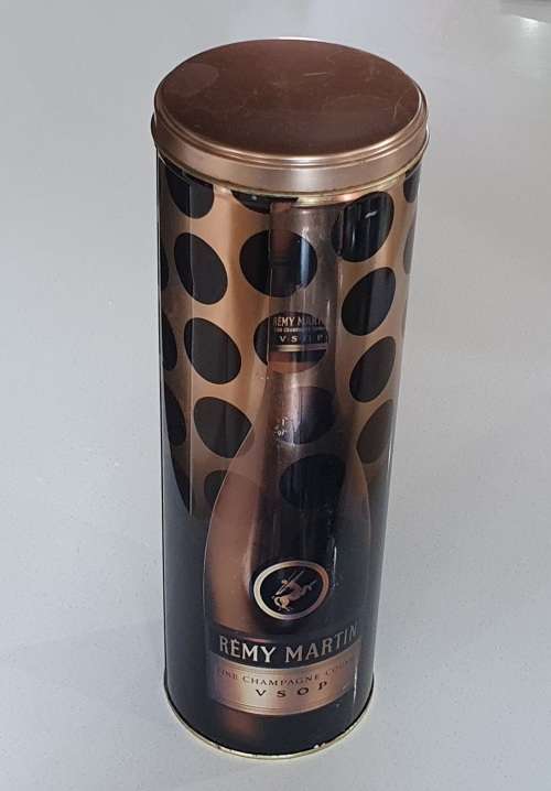 REMY MARTIN liquor tin for a bar as per photos