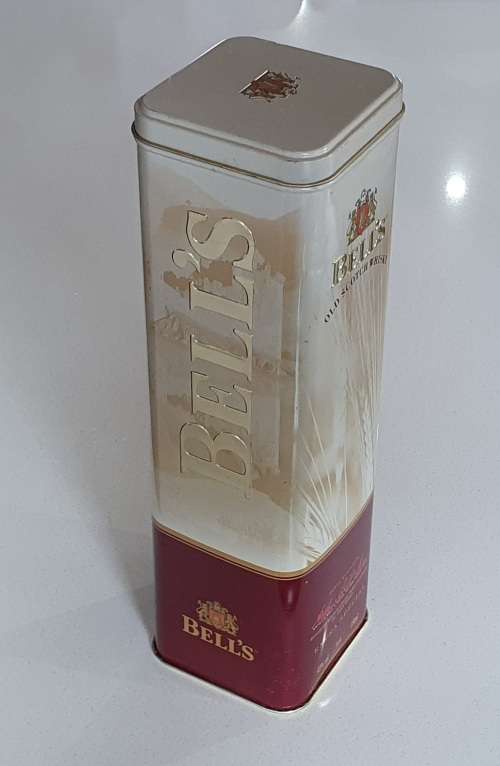 BELL`s tin for a bar as per photos