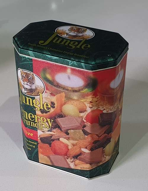JUNGLE energy crunch tin as per photos