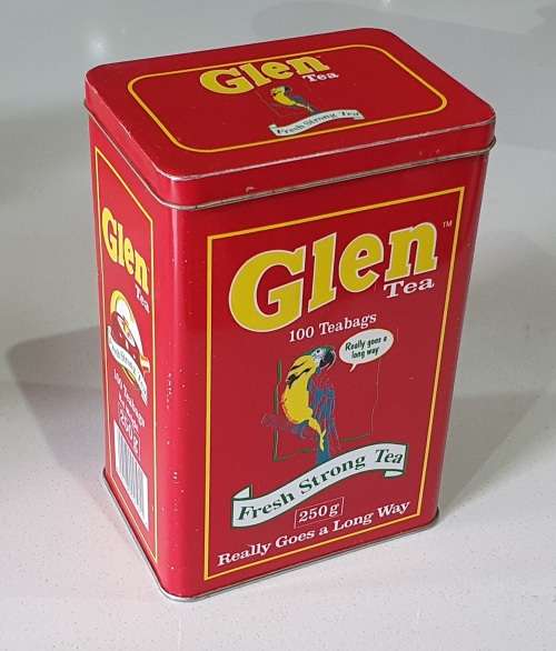 GLEN tea tin as per photos