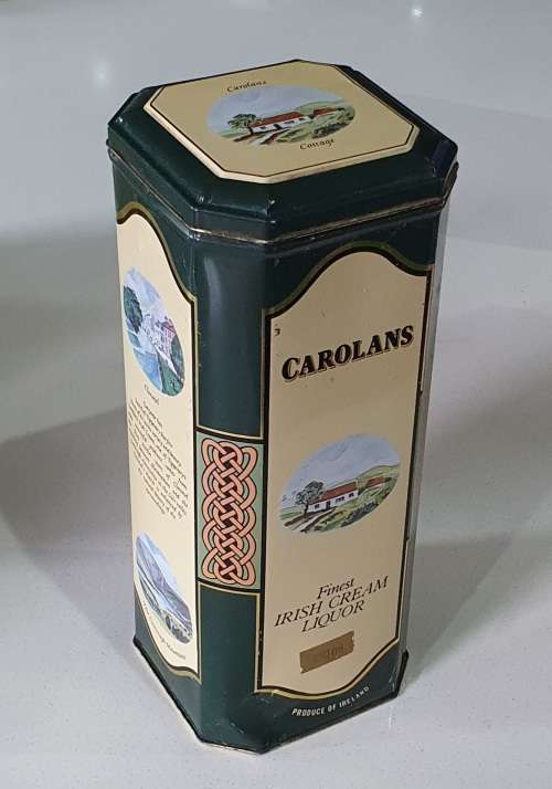 CAROLANS liquor tin for a bar as per photos