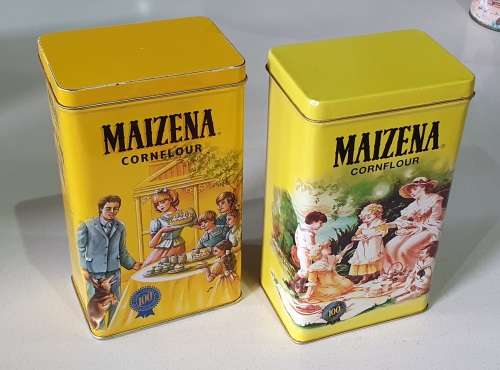 2 MAIZENA tins as per photos