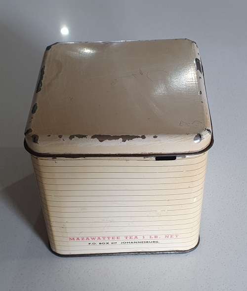 Old Mazawattee Tea Tin, 1LB. as per photos