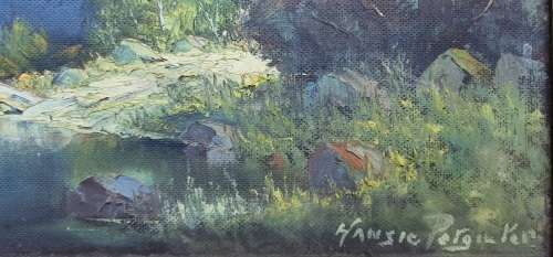 Original oil painting by HANSIE POTGIETER, as per photo