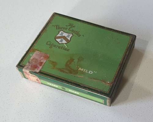 The Three Castles Cigarettes tin as per photos