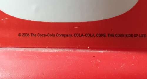 2006 COCA COLA straw container as per photos