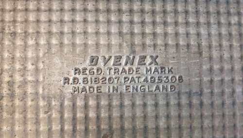Vintage OVENEX bread baking pan, made in England as per photo