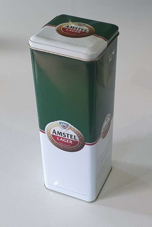 AMSTEL LAGER tin as per photo