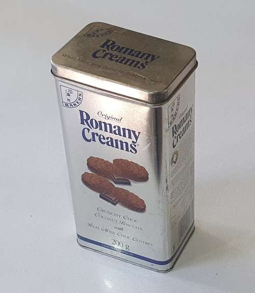 Romany Creams tin as per photos