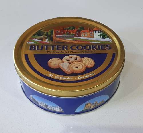 Butter cookies tin as per photos