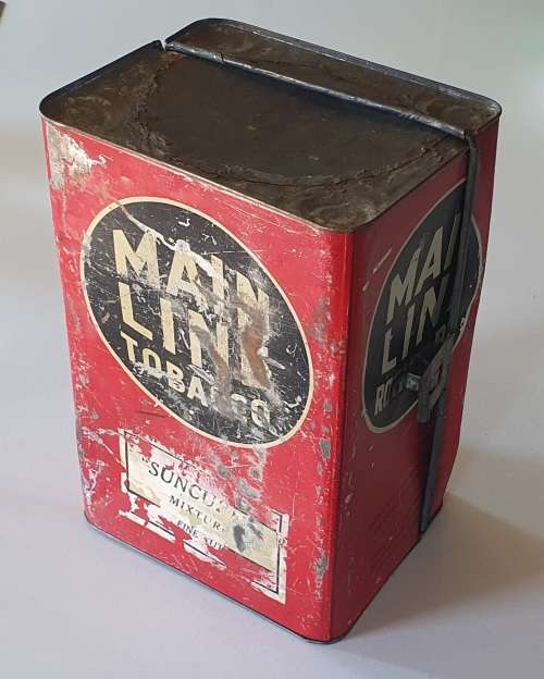 MAIN LINE tobacco tin drum as per photos