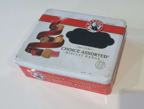 BAKERS biscuits tin as per photos